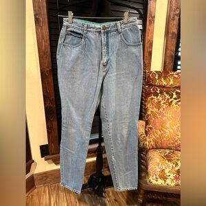 EUC Vintage Jordache Jeans Womens Mom Fit Tapered Leg High Rise 90s Blue Denim